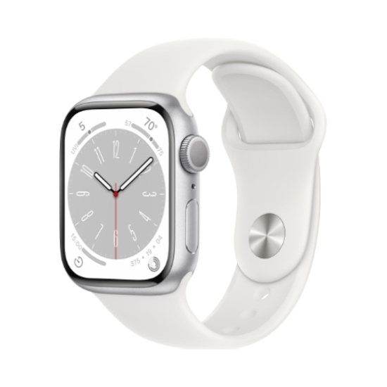 Εικόνα της Apple Watch (Series 8 2022) Gps 32GB 41mm Silver Aluminium Case with Sport Band White EU