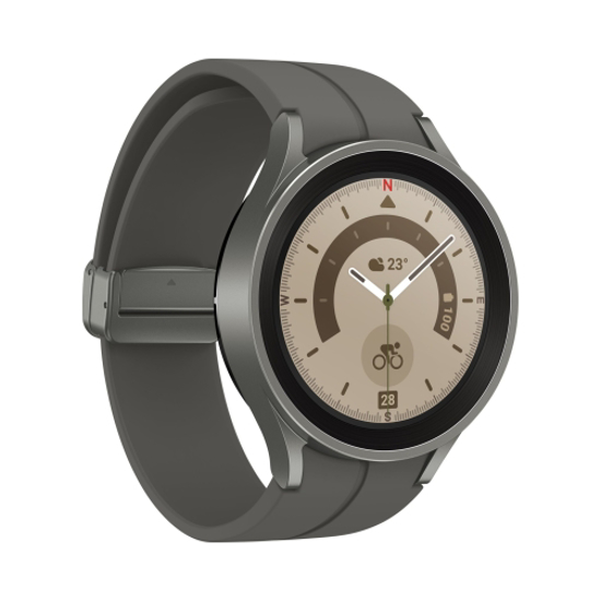 Εικόνα της Samsung Galaxy Watch5 Pro (R920 2022) BT 45mm 16GGB (1,5GB Ram) Grey Titanium EU