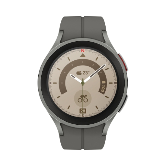 Εικόνα της Samsung Galaxy Watch5 Pro (R925 2022) 4G 45mm 16GGB (1,5GB Ram) Grey Titanium EU